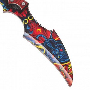 Сувенирное оружие нож-керамбит «Японский стиль», с защитой пальцев, длина 22 см