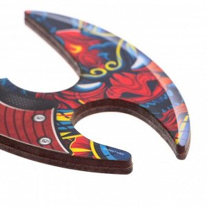 Сувенирное оружие нож-керамбит «Японский стиль», с защитой пальцев, длина 22 см