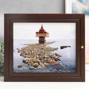 Ключница "Берег" венге 26х31 см МИКС