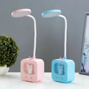 LED Лампа светодиодная настольная Мишка , ночник с аккумуляторной батарее