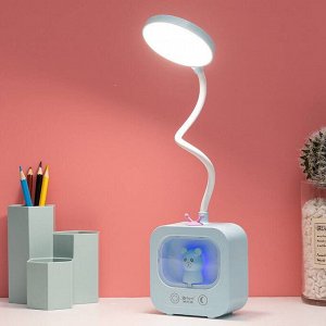 LED Лампа светодиодная настольная Мишка , ночник с аккумуляторной батареей