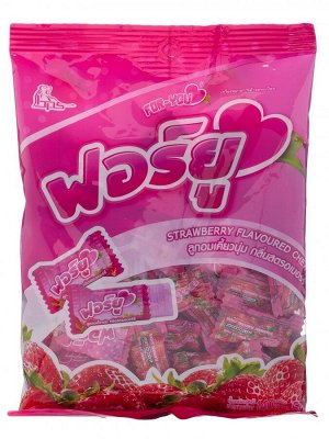 Конфета жевательная Boonprasert "For You" Strawberry со вкусом клубники, м/у 140г