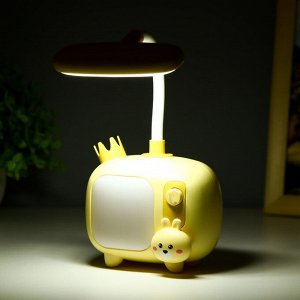 LED Лампа светодиодная настольная TV-зверюшки, с держателем для ручки и аккумуляторной батарее
