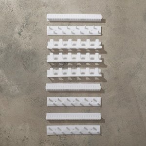 Органайзер для украшений «Настенный» 15x8x3 см, набор 9 шт., цвет белый