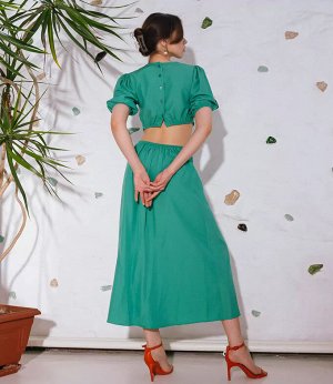 Платье#ОТЦ04003, зеленый