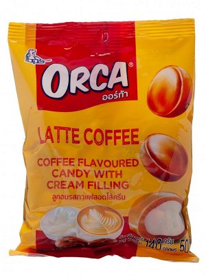 Конфета карамельная Boonprasert "Orca" Latte Coffee вкус кофе сливочн начинка, м/уп 140г