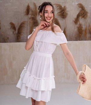 Платье #КТ6063 (1), белый