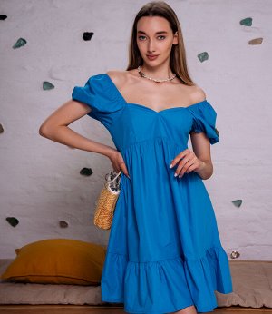 Платье #КТ1101, синий