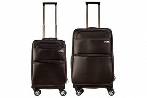 Комплект чемоданов 2в1 Alezar Ruan - brown (M+S)