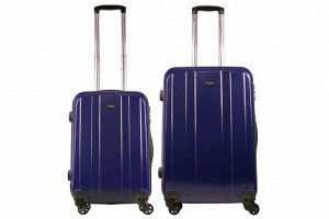 Комплект чемоданов 2в1 Alezar Sumatra - Dark blue (M+S)