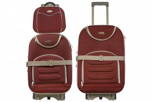 Комплект чемоданов 3в1 Lapland Standart - red (M+S+сумка)
