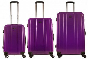 Комплект чемоданов 3в1 Alezar Sumatra - Purple (L+M+S)