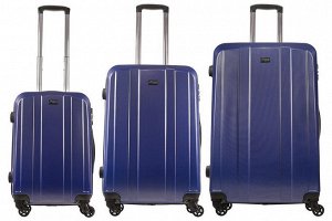 Комплект чемоданов 3в1 Alezar Sumatra - Light blue (L+M+S)