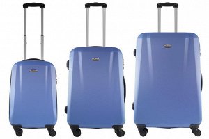 Комплект чемоданов 3в1 Alezar Valensia - Light blue (L+M+S)