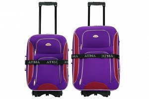 Комплект чемоданов 2в1 Atma Tour - Lilac &  Red (M+S)