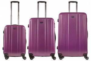 Комплект чемоданов 3в1 Alezar Sumatra - Pink (L+M+S)