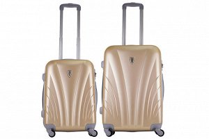 Комплект чемоданов 2в1 Alezar Cruise - Champagne (M+S)