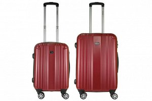 Комплект чемоданов 2в1 Alezar Global - Burgundy (M+S)