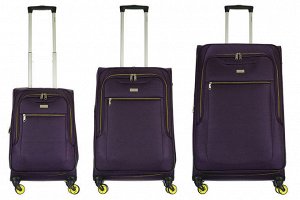 Комплект чемоданов 3в1 Alezar Vasto - Purple (L+M+S)