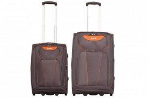 Комплект чемоданов 2в1 Alezar Style - grey (M+S)
