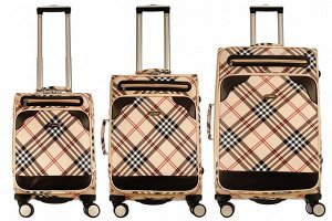 Комплект чемоданов 3в1 Alezar CrossLine - beige (L+M+S)