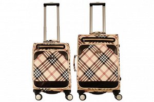 Комплект чемоданов 2в1 Alezar CrossLine - beige (M+S)