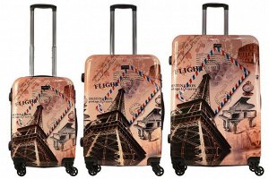 Комплект чемоданов 3в1 Alezar - Paris (L+M+S)