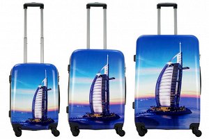 Комплект чемоданов 3в1 Alezar - Dubai (L+M+S)