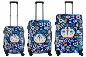 Комплект чемоданов 3в1 Alezar - Doraemon (L+M+S)