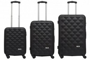 Комплект чемоданов 3в1 Feru Pyramid peak - Black (L+M+S)