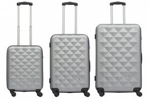 Комплект чемоданов 3в1 Feru Pyramid peak - grey (L+M+S)