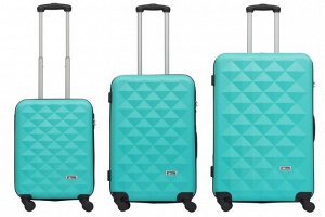 Комплект чемоданов 3в1 Feru Pyramid peak - light blue (L+M+S)