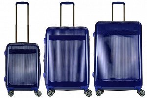 Комплект чемоданов 3в1 Monopol Malta - Blue (L+M+S)