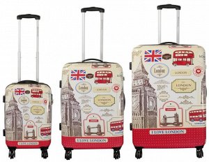 Комплект чемоданов 3в1 Monopol London III - (L+M+S)