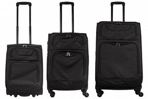 Комплект чемоданов 3в1 Monopol Tenerife - Black (L+M+S)