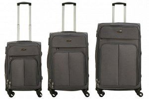 Комплект чемоданов 3в1 Alezar Lux - Grey (L+M+S)