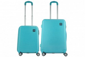 Комплект чемоданов 2в1 Monopol Santorin II - Light Blue (M+S)