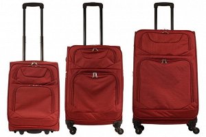 Комплект чемоданов 3в1 Monopol Tenerife - Red (L+M+S)
