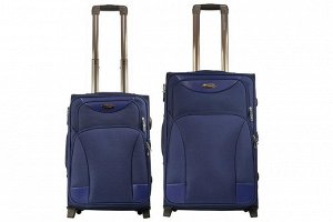 Комплект чемоданов 2в1 Alezar Premium 2 - blue (M+S)