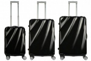 Комплект чемоданов 3в1 Monopol Palermo - Black (L+M+S)