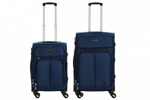 Комплект чемоданов 2в1 Alezar Lux - Blue (M+S)