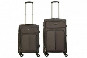 Комплект чемоданов 2в1 Alezar Lux - Dark Grey (M+S)