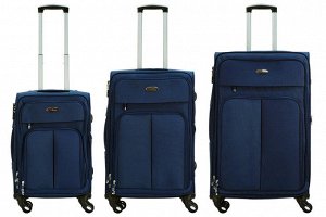 Комплект чемоданов 3в1 Alezar Lux - Blue (L+M+S)