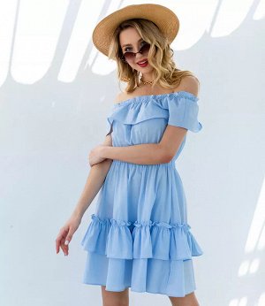Платье #КТ6063 (1), голубой