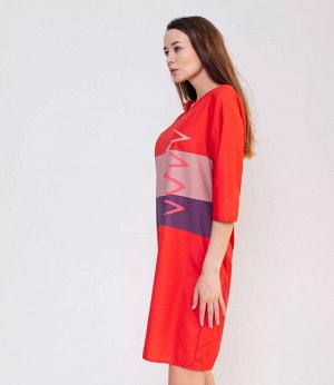 Платье #КТ601, красный
