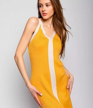 Платье #КТ261122-7, горчичный