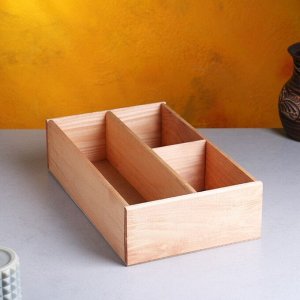 Ящик деревянный 20.5x34.5x10 см подарочный комодик