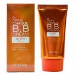 Lebelage Тональный ВВ крем подстраивающийся в тон кожи с Защитой от Солнца Dr.Derma Orange B.B Cream SPF50+ Pa+++