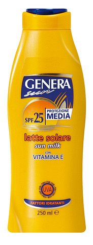 GENERA SUN Молочко для защиты от солнца SPF 25 250мл (*12)