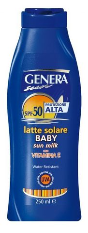 GENERA SUN Молочко для защиты от солнца ДЕТСКОЕ SPF 50 250мл (*12)